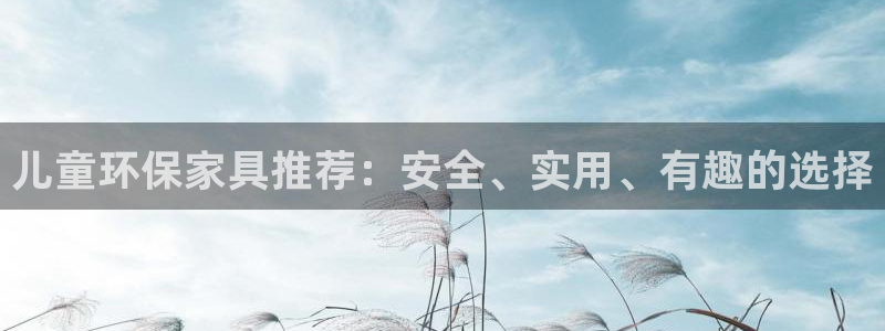 杏宇手机网页登录入口：儿童环保家具推荐：安全、实用、有趣的选